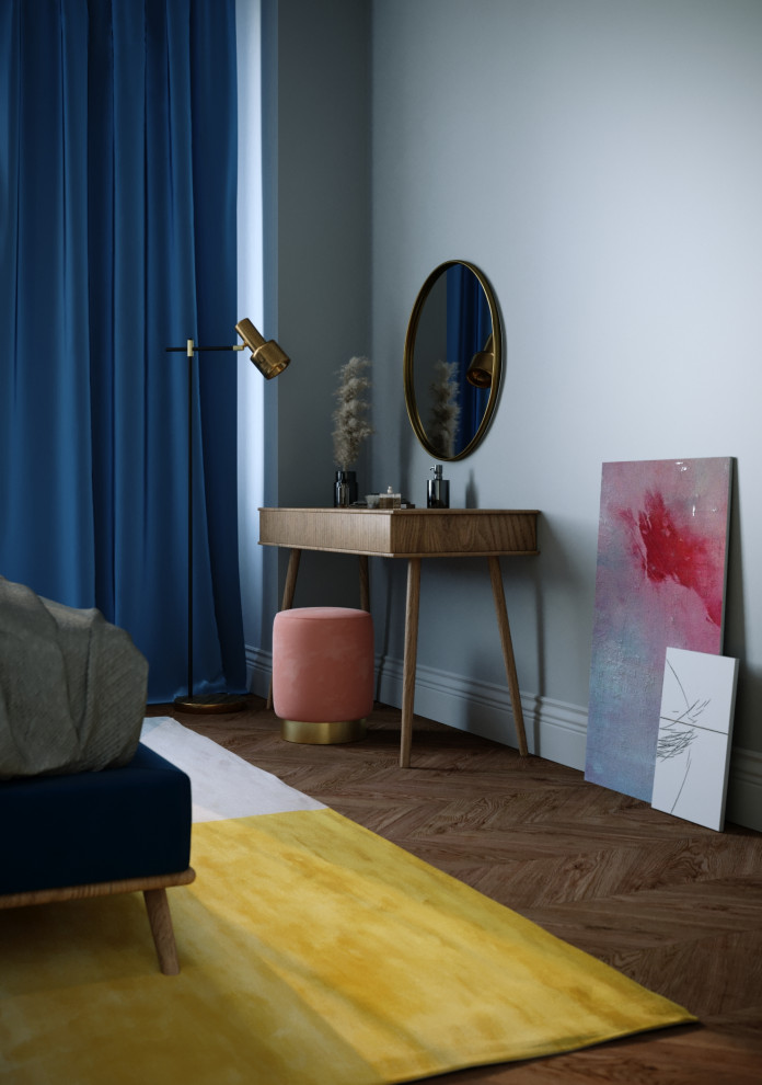 Жемчужина Рози. Проект квартиры в Москве для мамы и дочки.