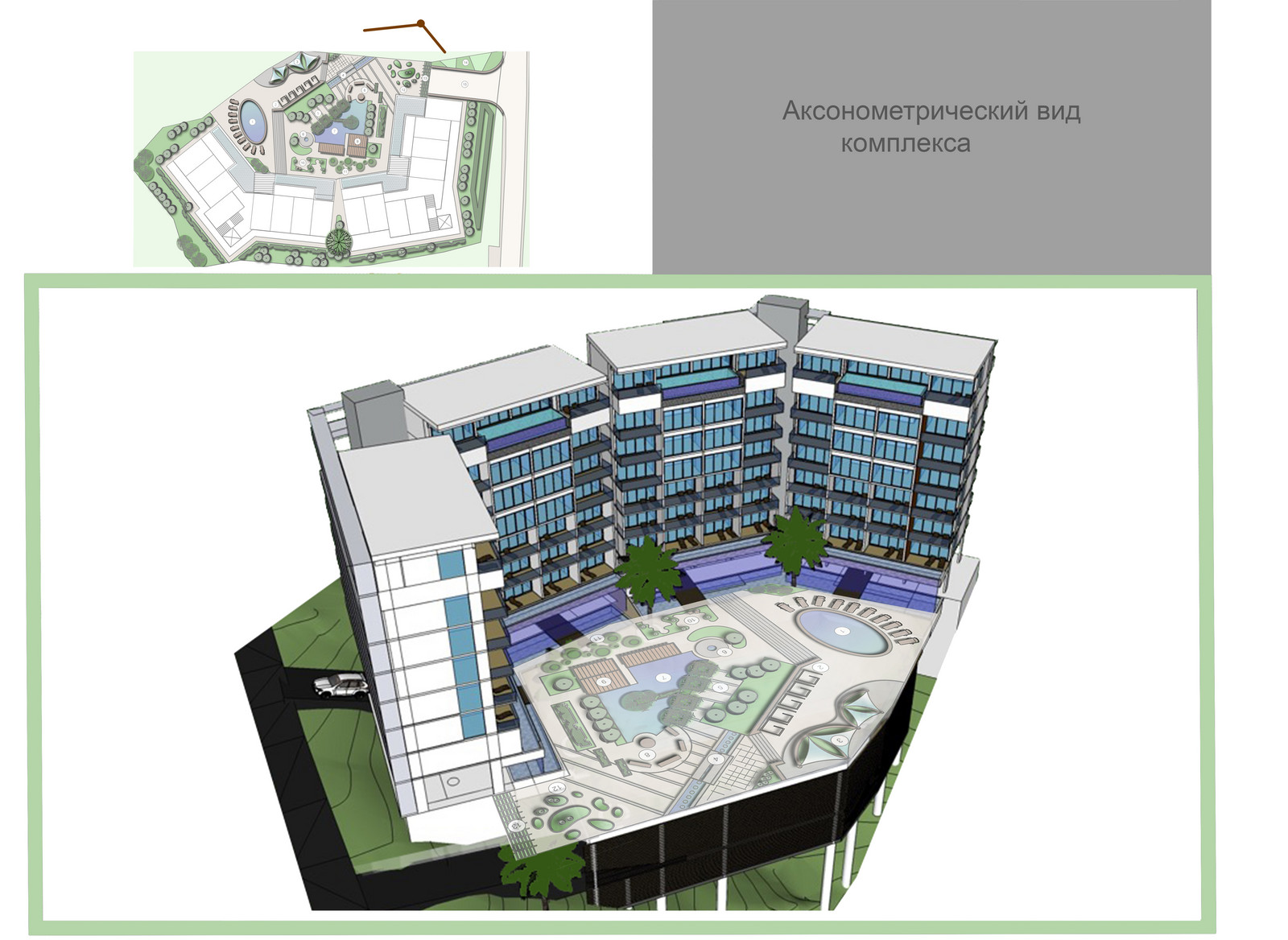 Обложка проекта: Проект ландшафта отеля