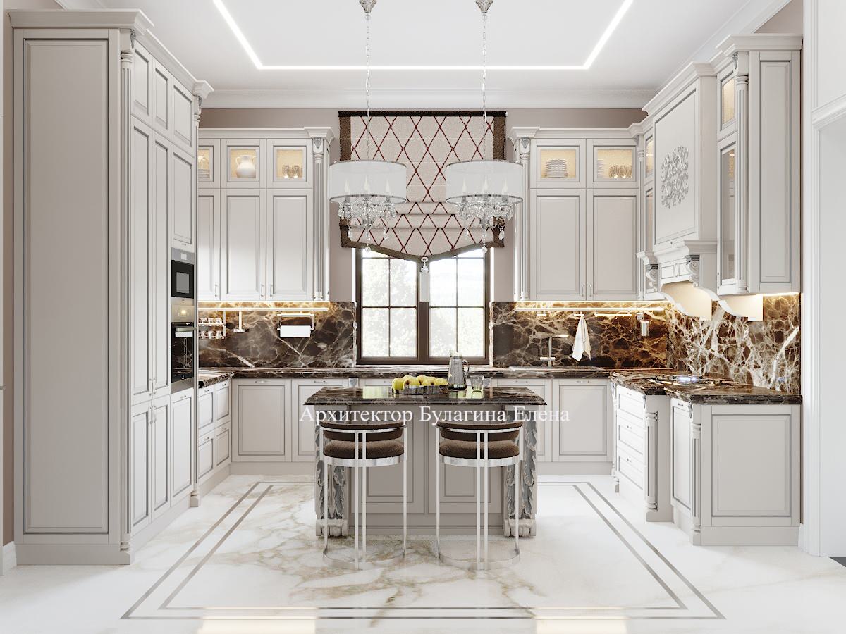 Обложка проекта: Кухня-столовая с загородном доме