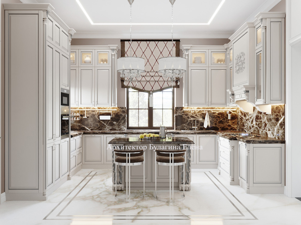 Обложка проекта: Кухня-столовая с загородном доме