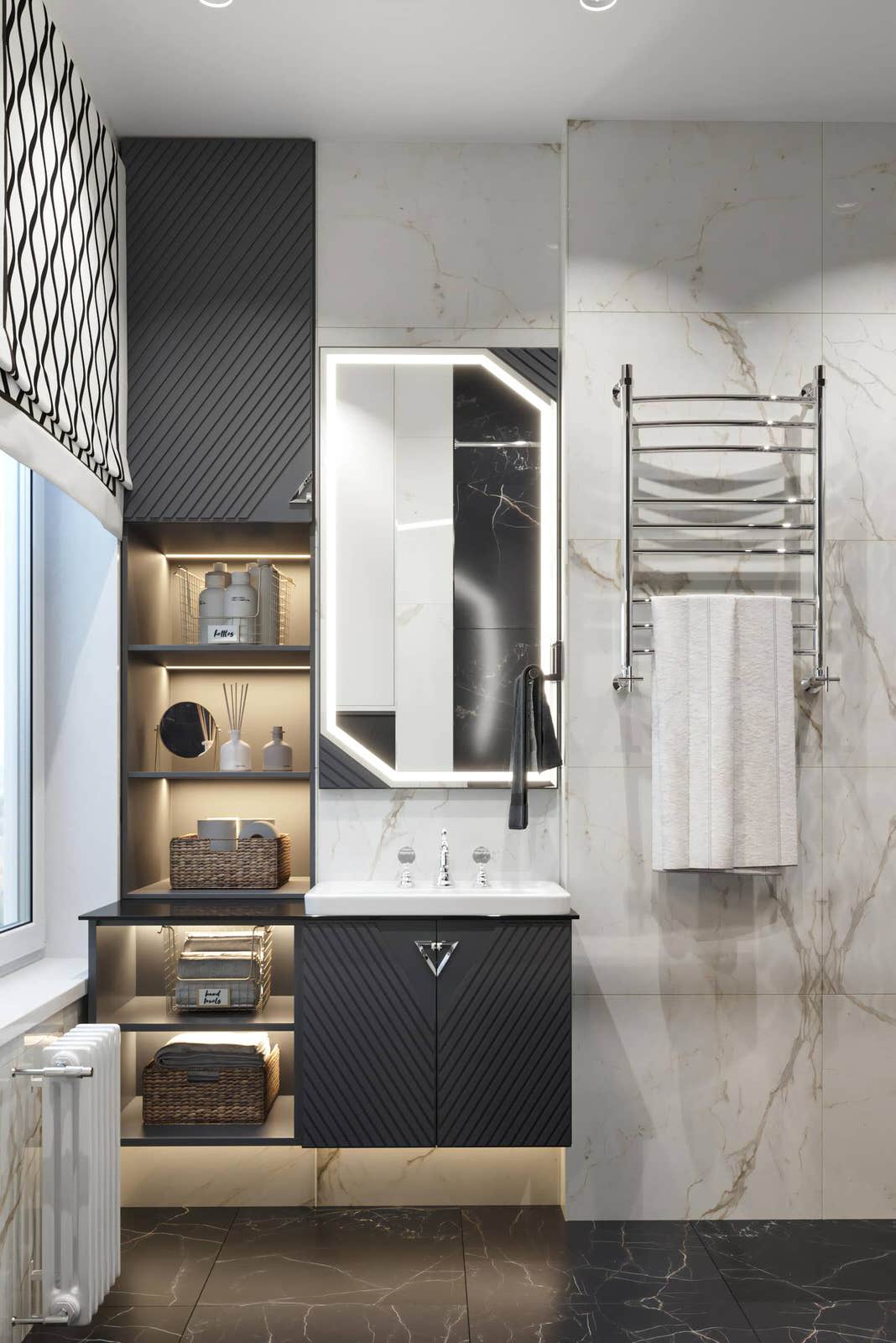 Дизайн и ремонт квартиры на Золоторожском Валу — Золотой акцент