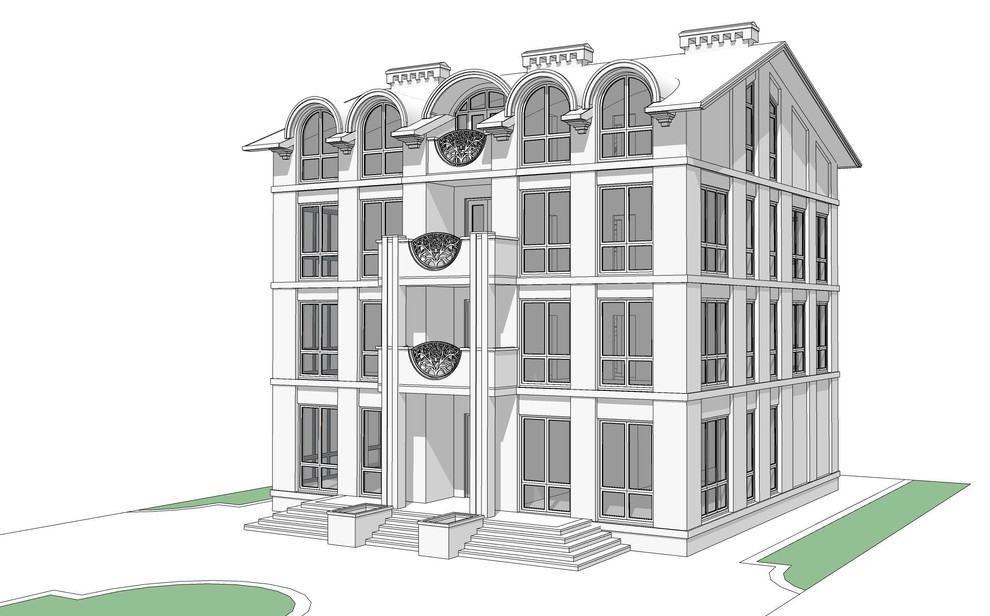 Многоквартирный дом клубного типа 001