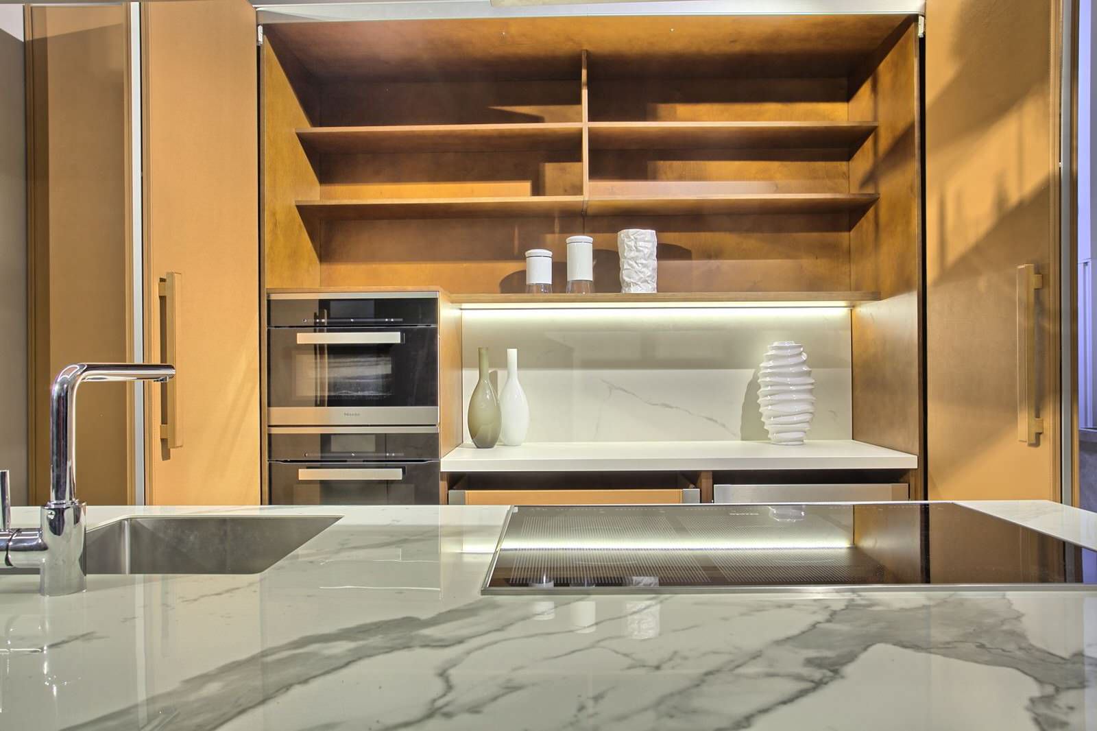 Solid leather and stone