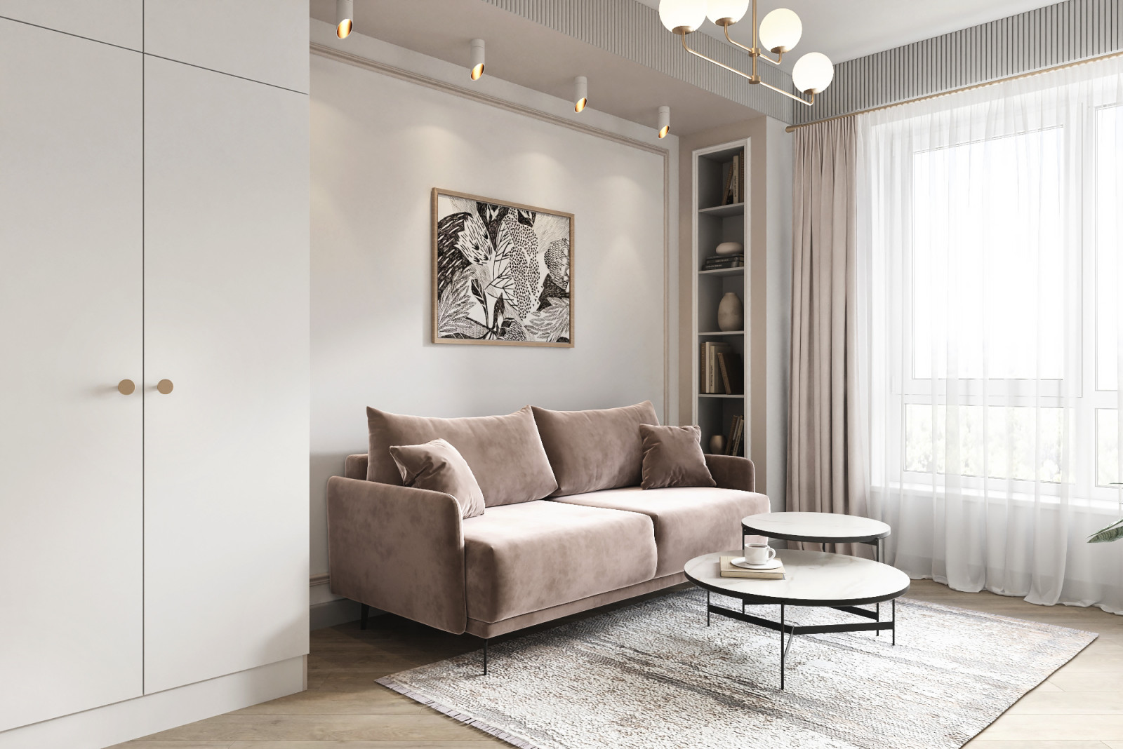 Обложка проекта: Квартира 38 кв.м в ЖК Вестердам