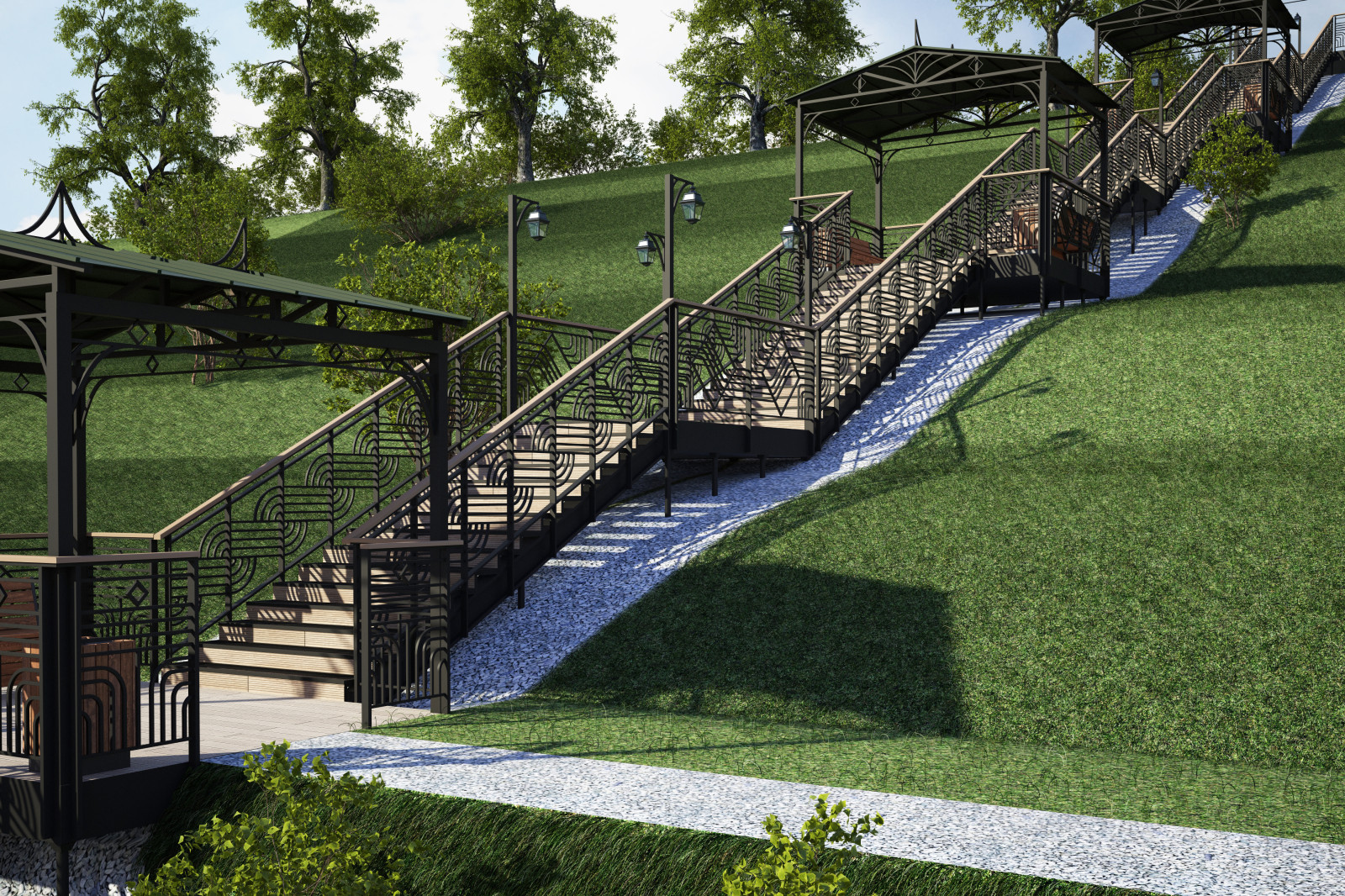 Проект лестницы в исторической части г. Тутаева