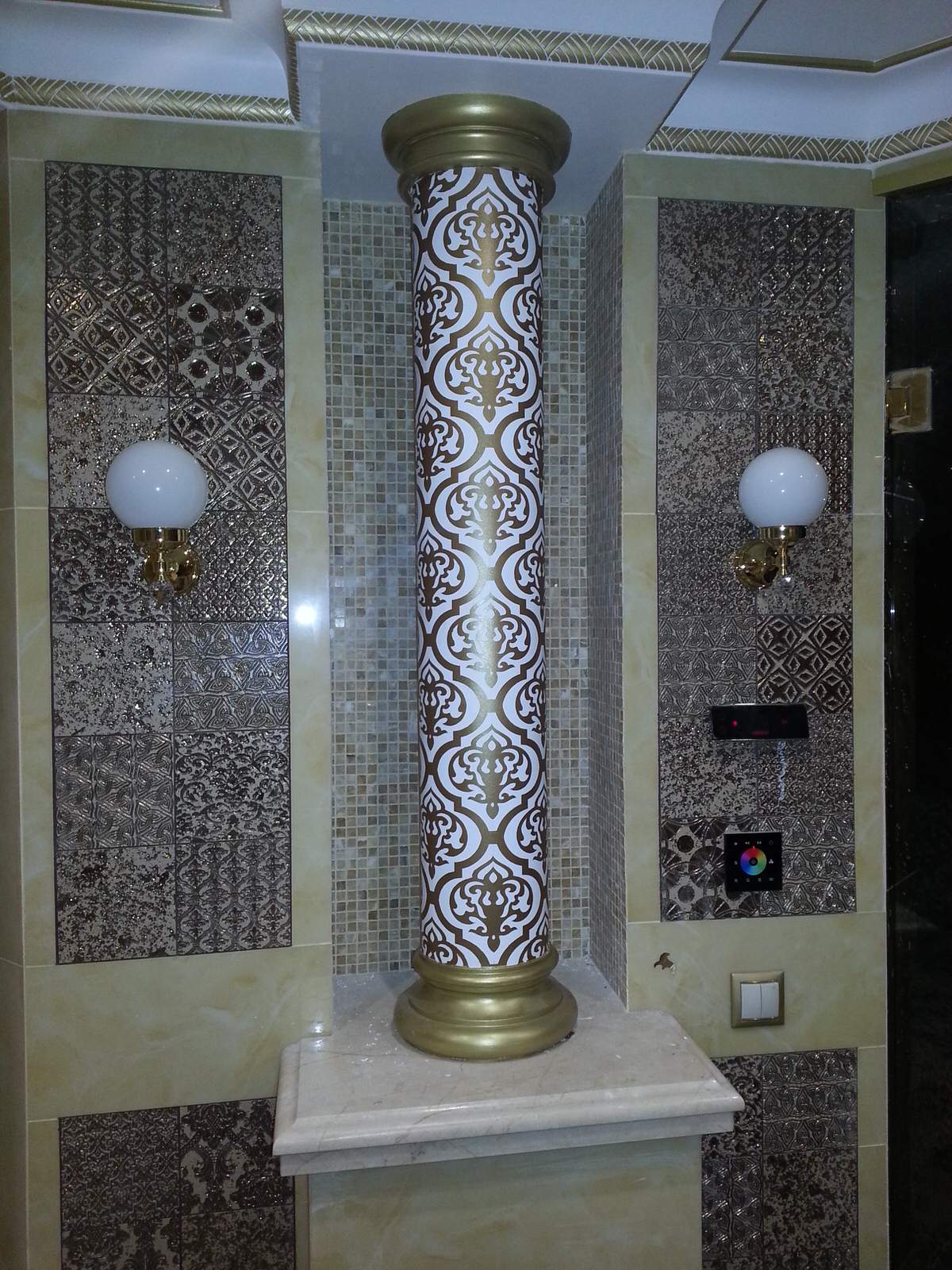 Обложка проекта: декоративная роспись хаммам в индивидуальном жилом доме