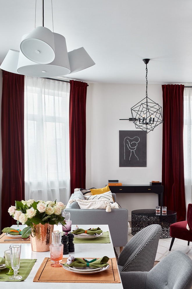 Квартира с камином.