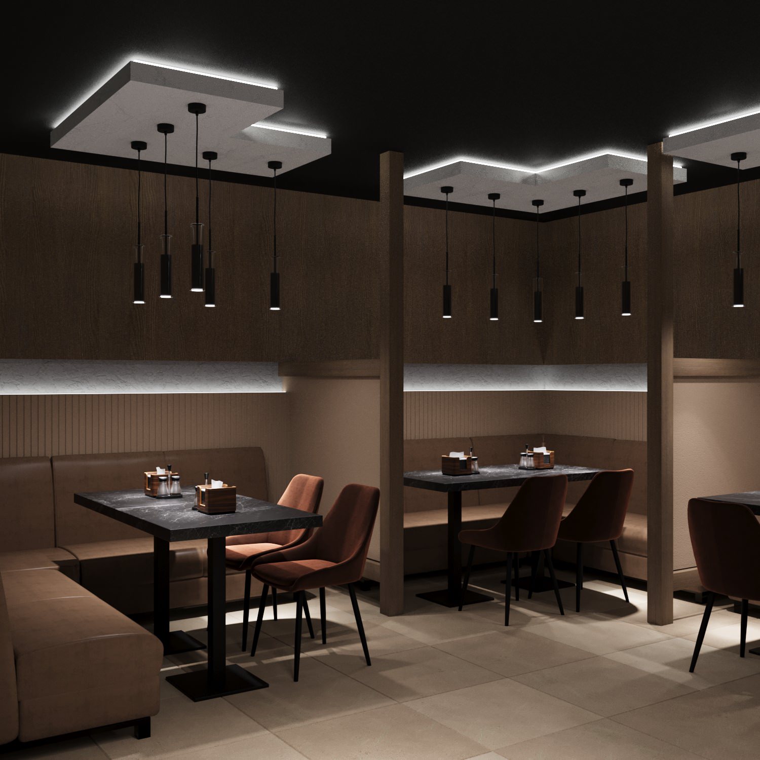 Обложка проекта: Дизайн лаунж кафе. Зона отдыха