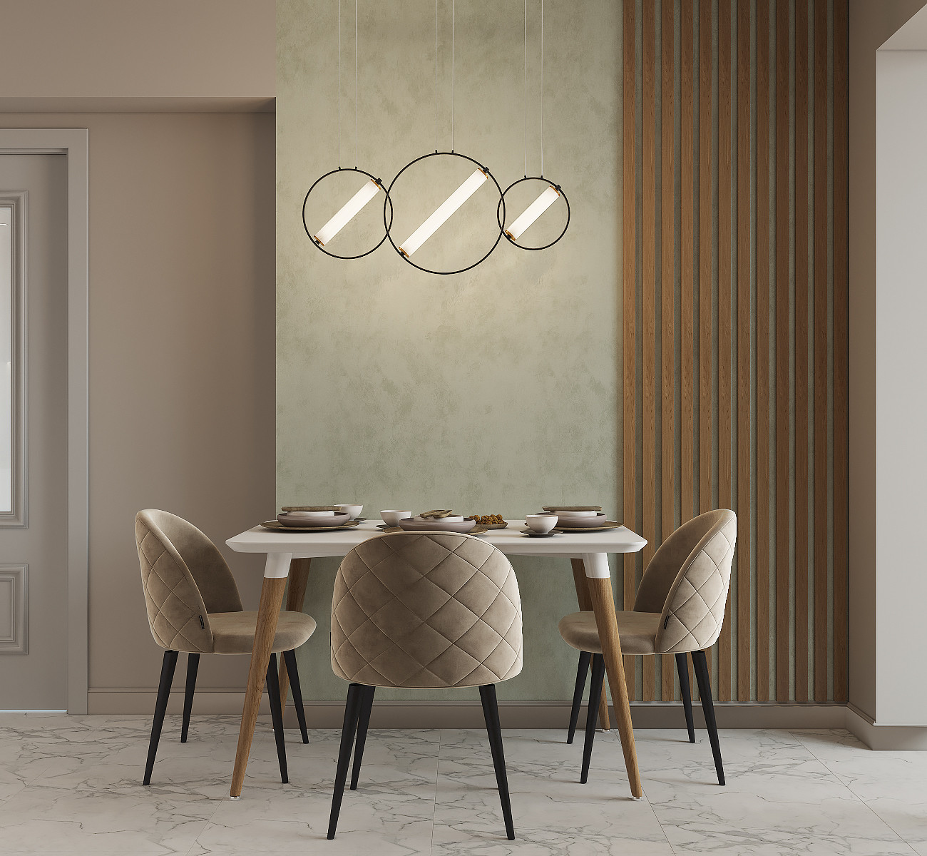 Двухкомнатная квартира с гостиной-холлом