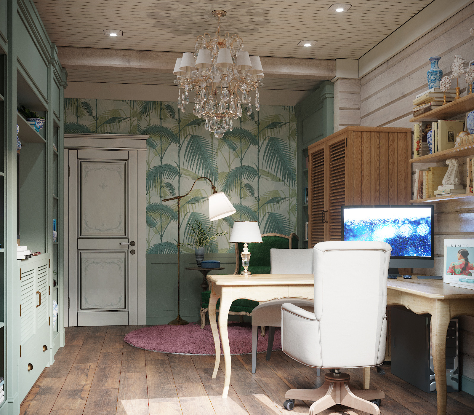 Интерьер в стиле Прованс в пос. Медное Озеро