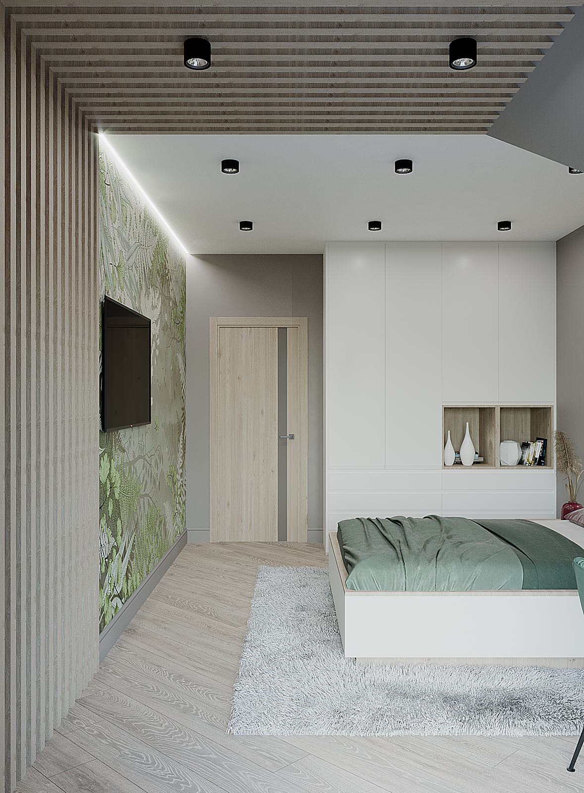 Спальня для молодой пары в ЭКО-стиле