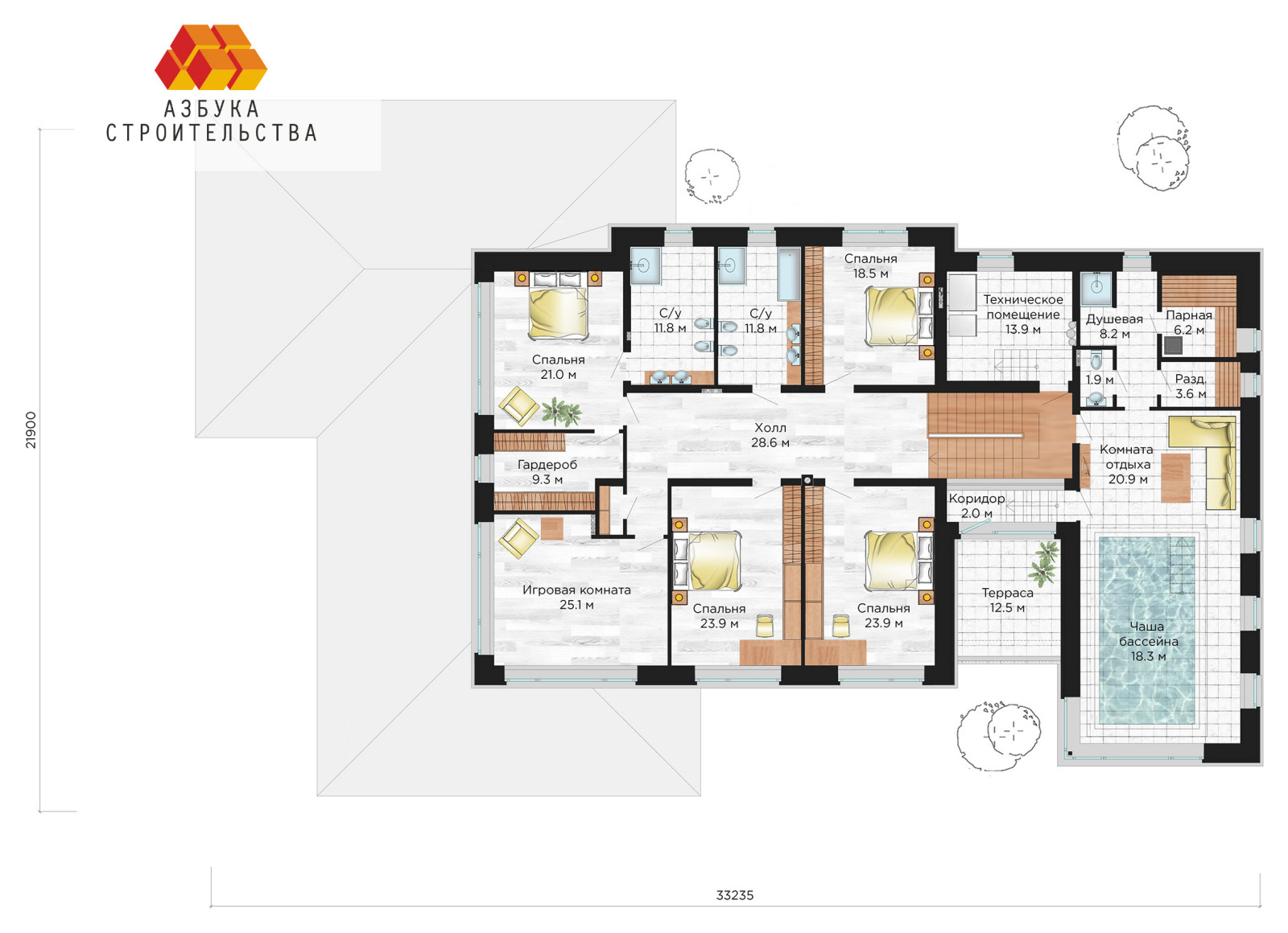 Дом по мотивам архитектуры Ф. Райта