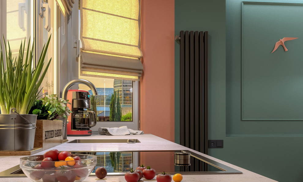 Дизайн-проект интерьера кухни-гостинной