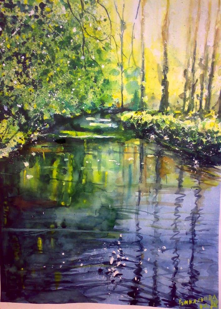 картины акварелью