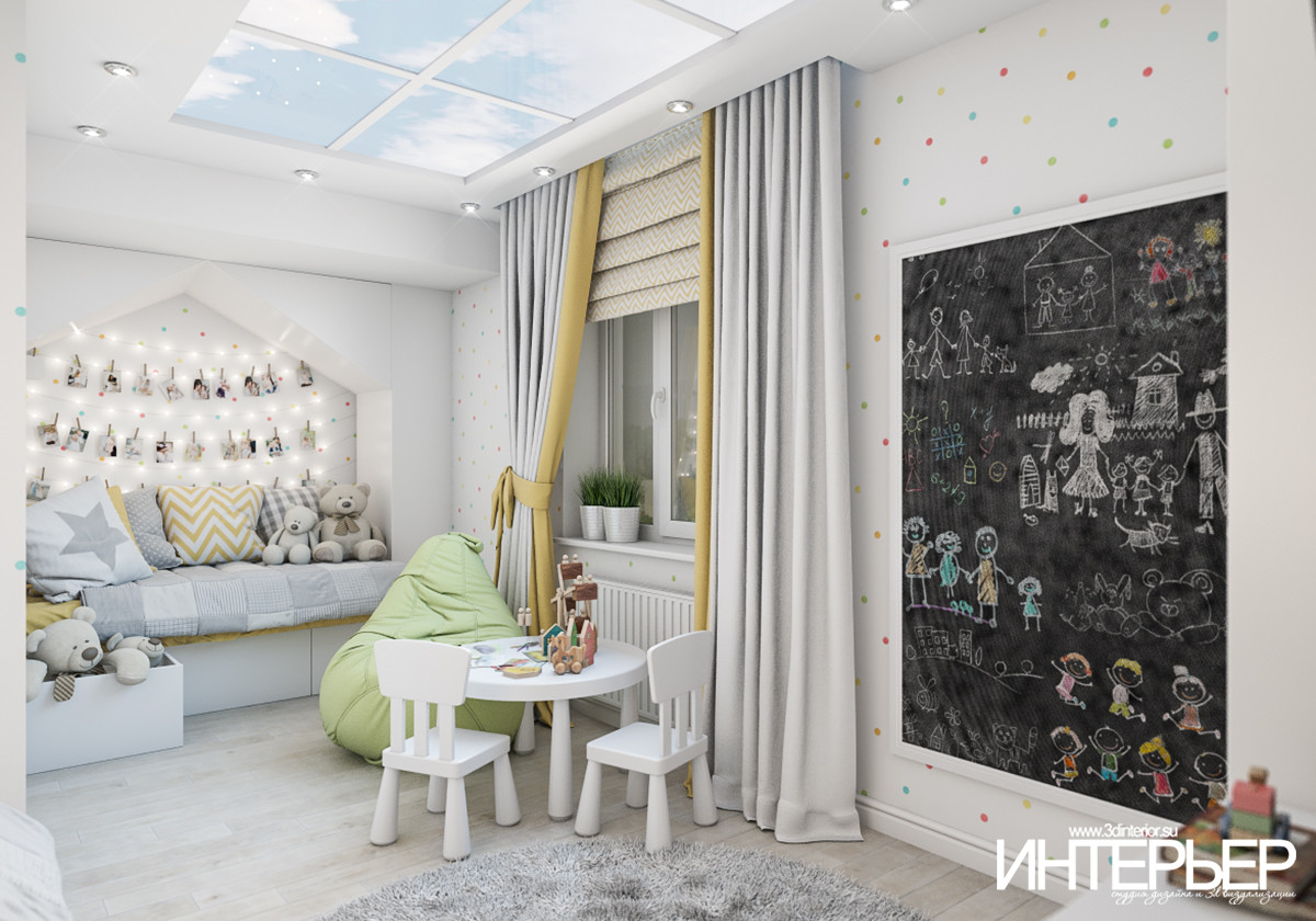Обложка проекта: Дизайн-проект детской комнаты в частном интерьере квартиры г.Пятигорск
