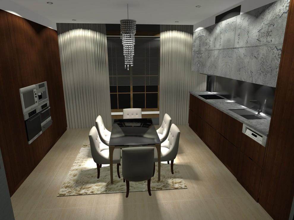 Камень в интерьере трёшки