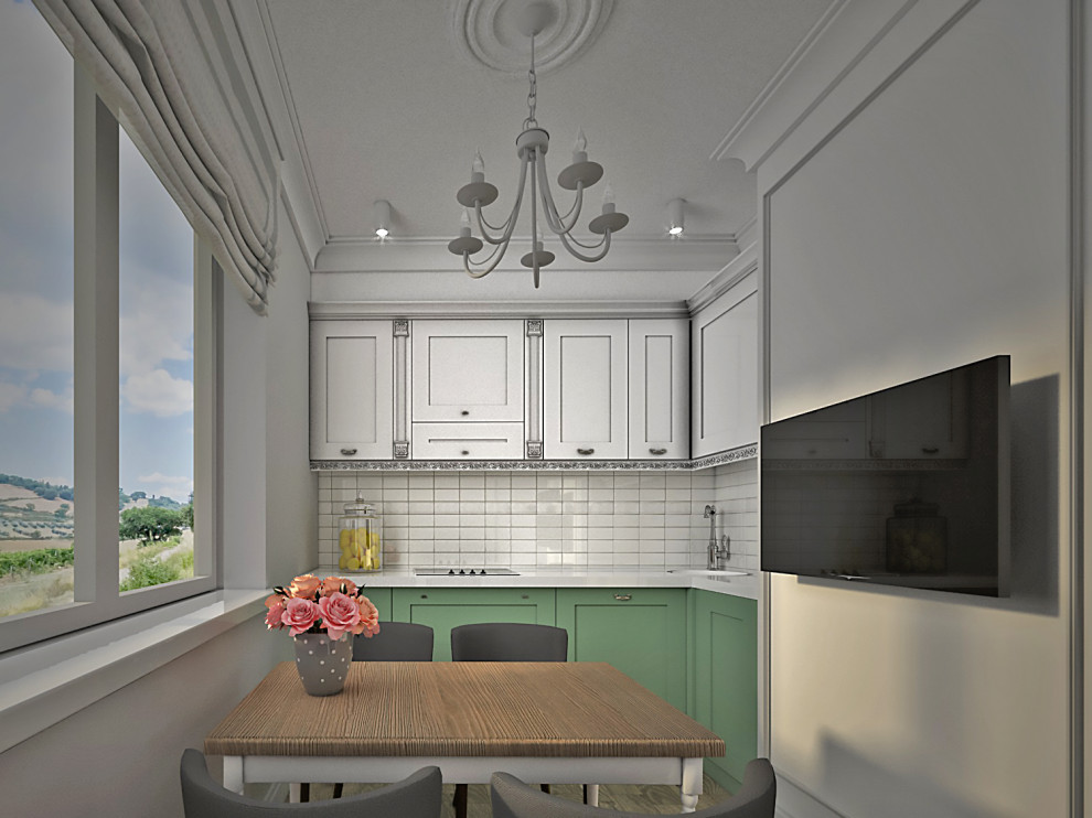 Однокомнатная квартира в Средиземноморском стиле