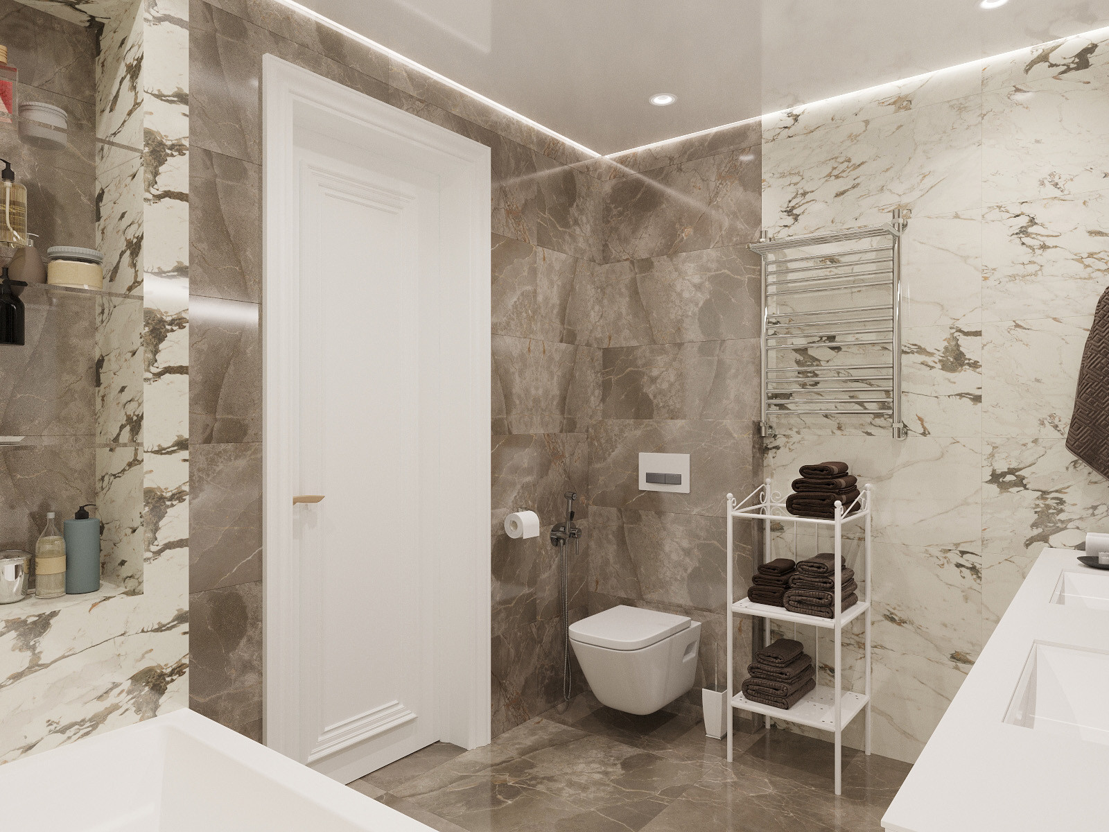 Проект двухуровневого пентхауса в ЖК "Парковый"