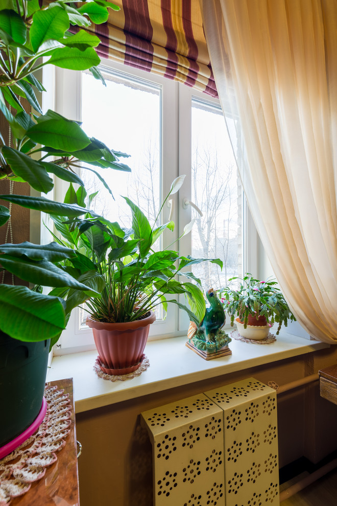 Римская шторы и тюль на подхвате