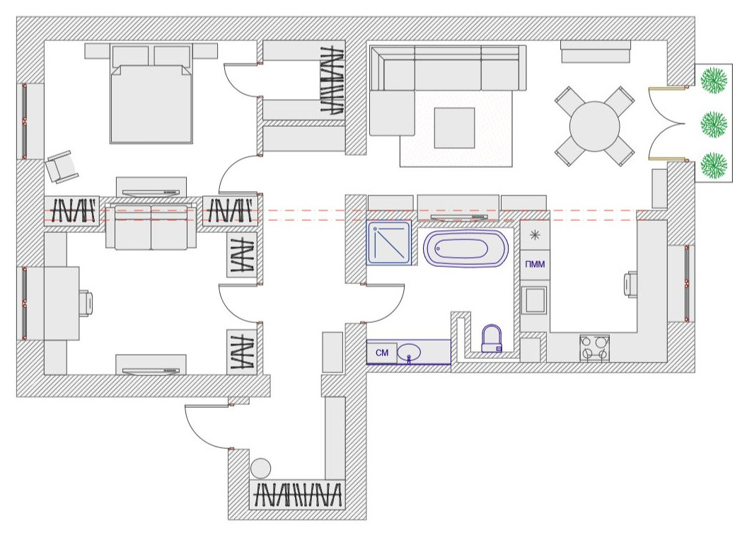 Поиск планировки: Финал + 5 решений, которые клиенту не подошли