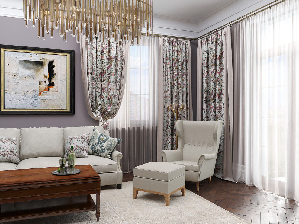 Дизайн-проект трехкомнатной квартиры для пары средних лет.