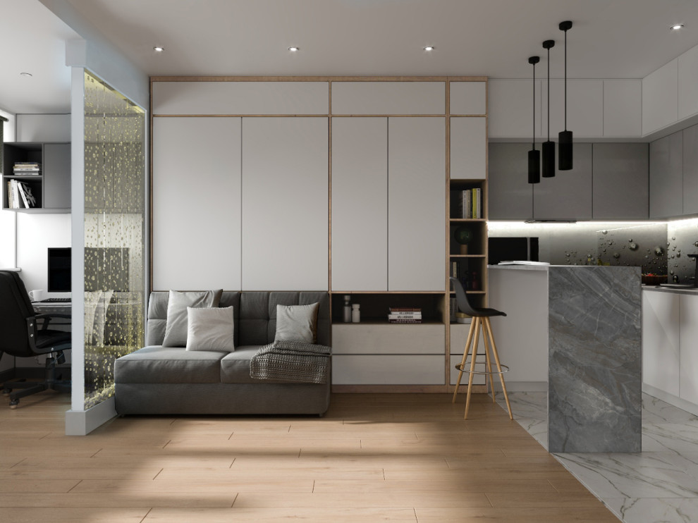 Обложка проекта: Светлая студия, ЖК Белый Ангел