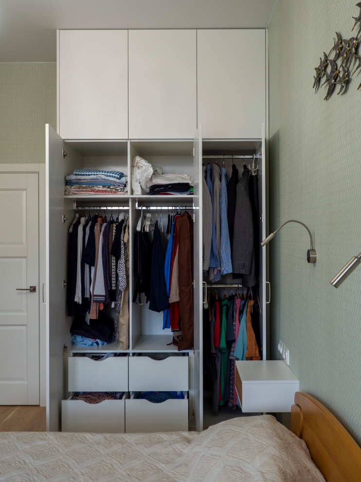 Меблировка спальни и кабинета в светло-мятном цвете