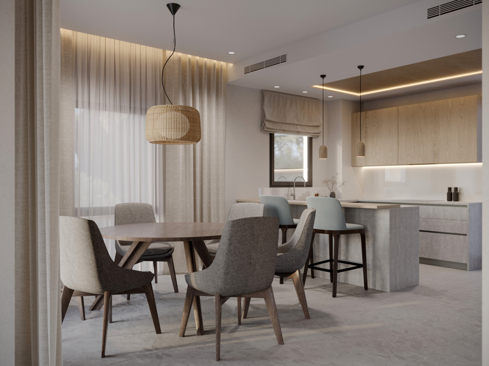 Интерьер дома 200 м2