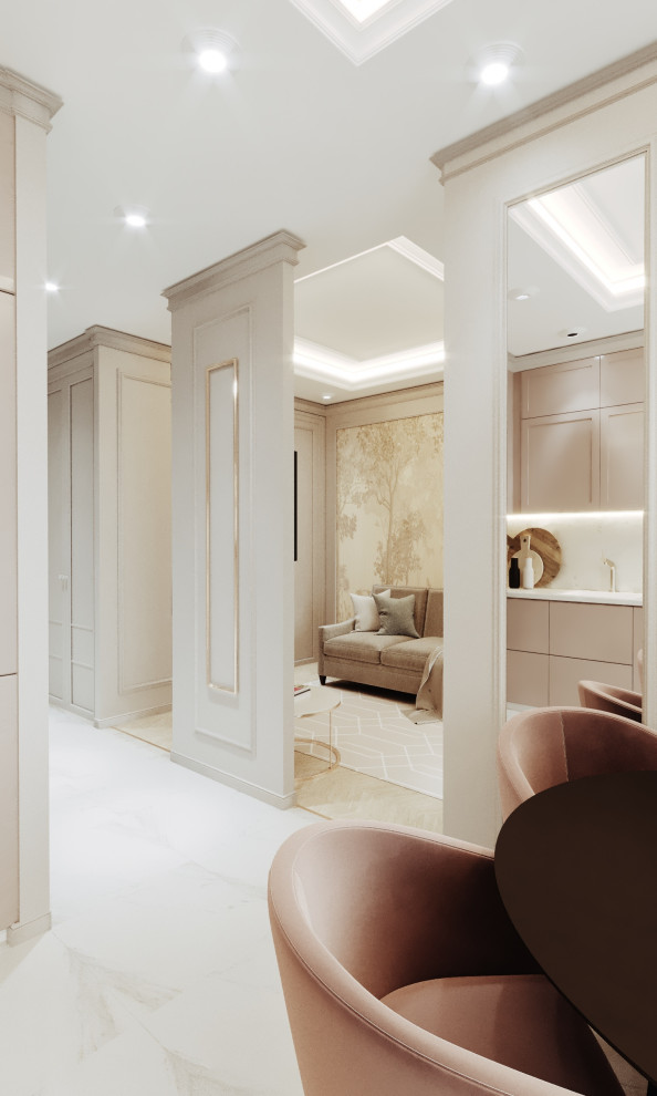 Проект маленькой квартиры 40 кв.м. ЖК Level Амурская