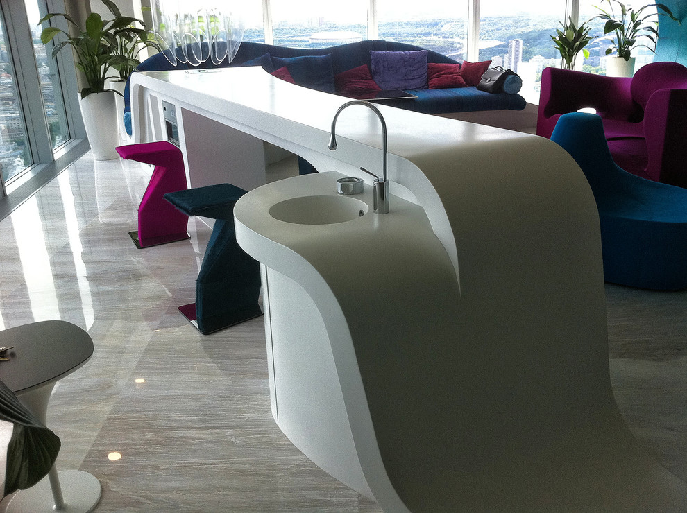 Волна, Corian Glacier White