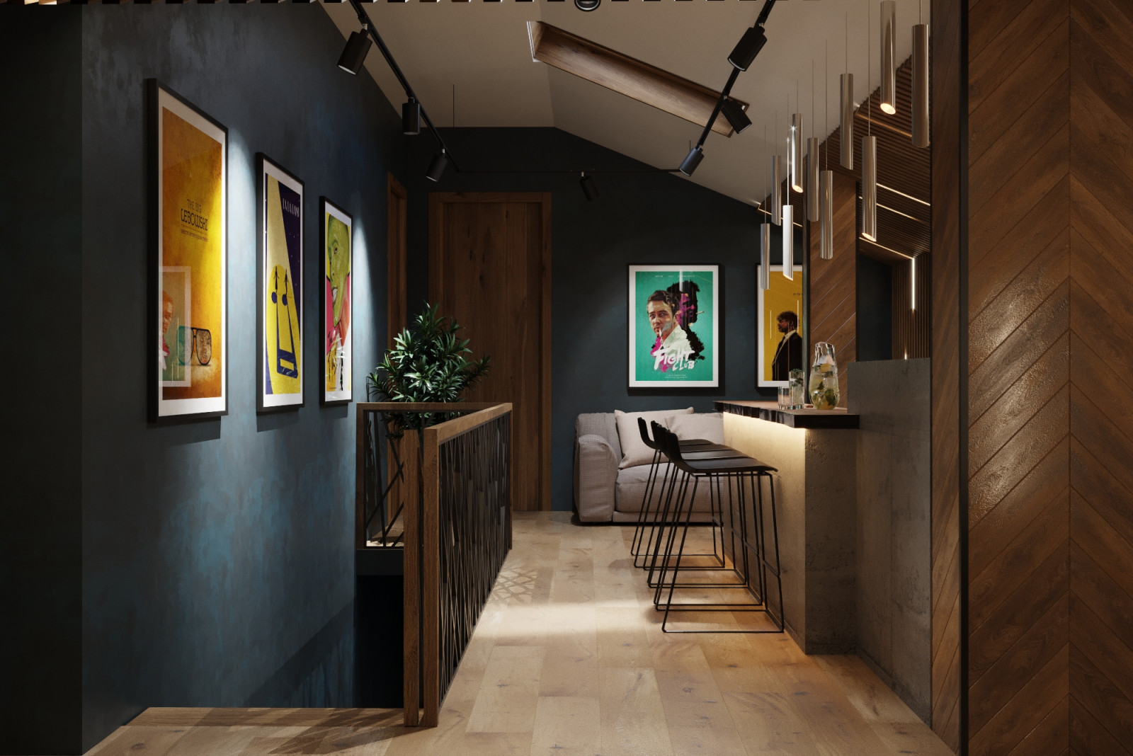 КП Клязьминский парк (кинозал на мансарде)