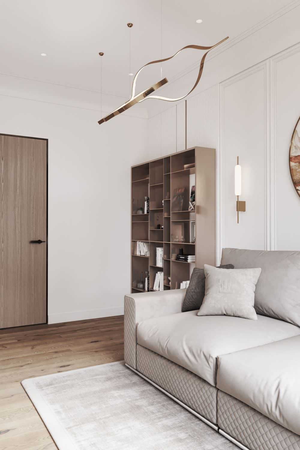 Комната в светлых тонах