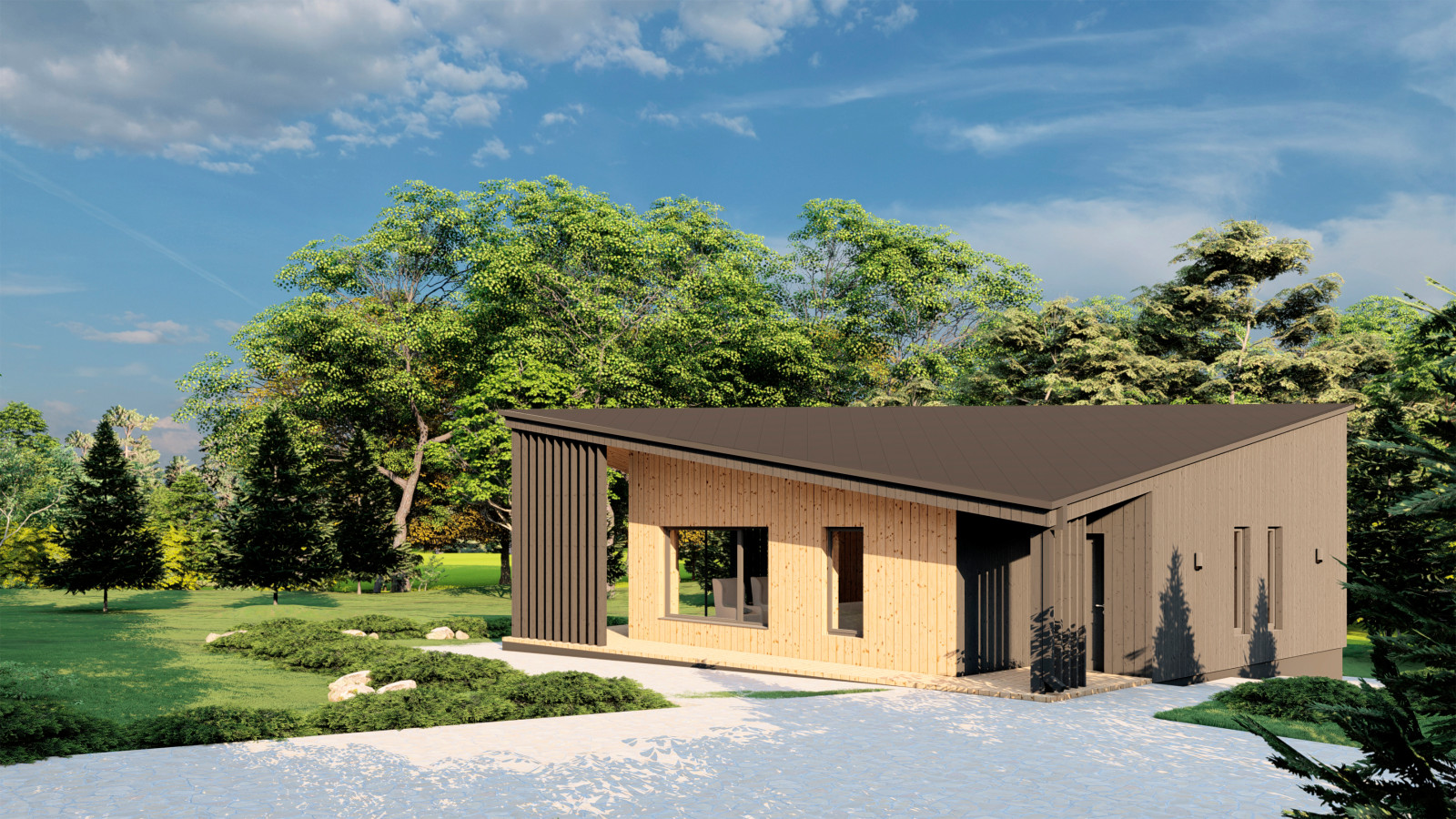 Обложка проекта: Дачный дом 70м2.