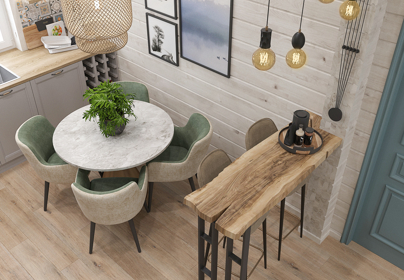 Обложка проекта: Интерьер деревянного дома