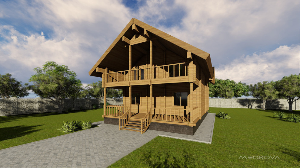 Проект деревянного дома из бруса