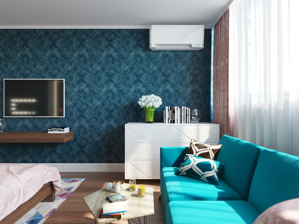 Дизайн интерьера спальни для молодой пары с двумя детьми(вариант 3)