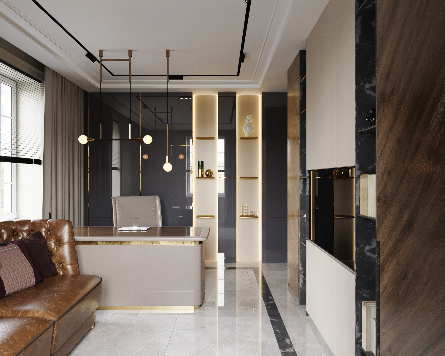 Проект интерьера таунхауса