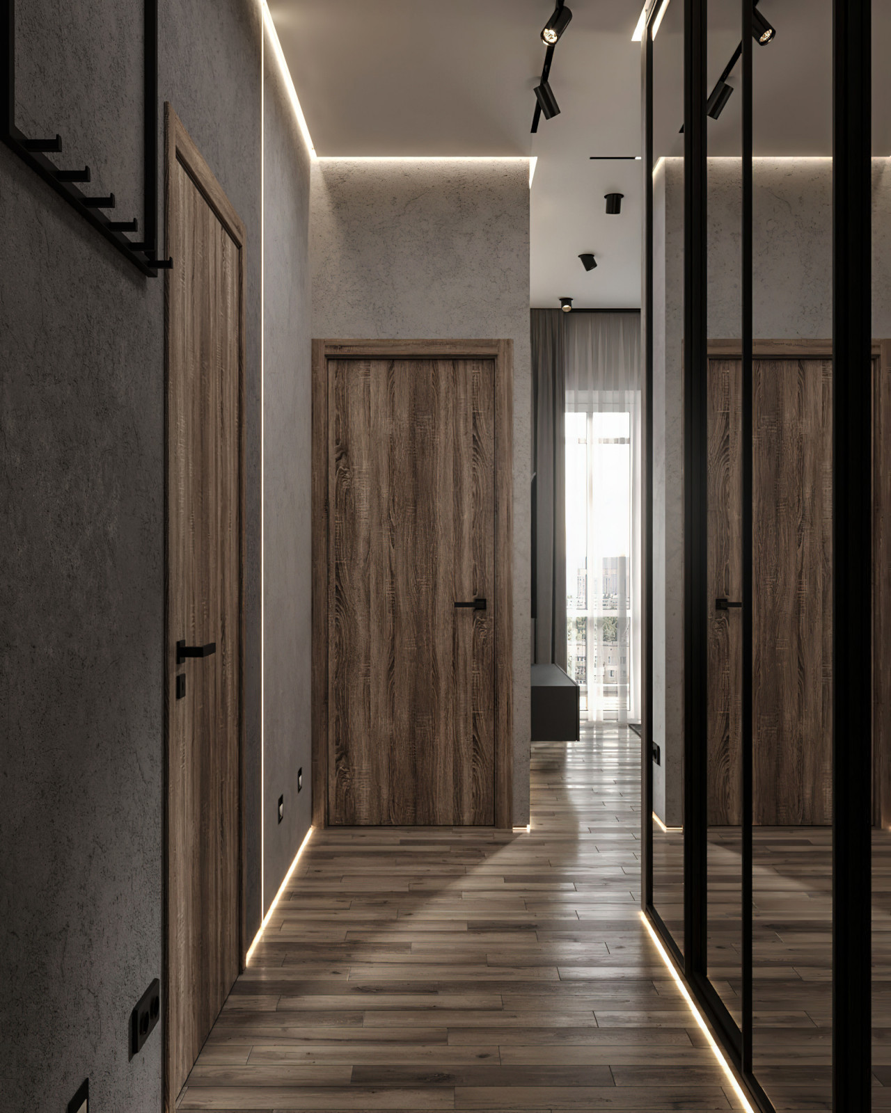 9. Gray house. Прихожая
