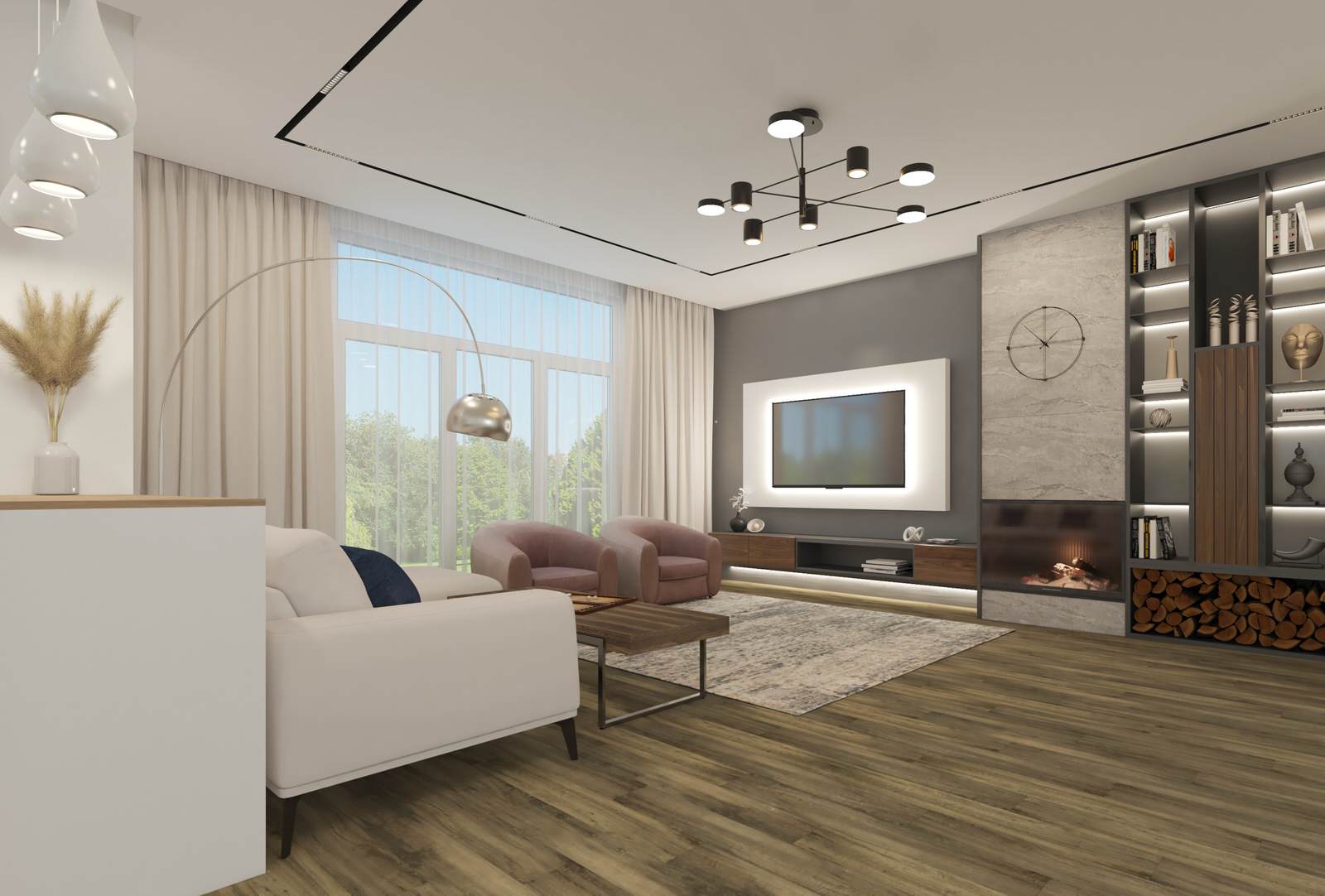 Загородный дом 120 кв м ( 1 этаж)