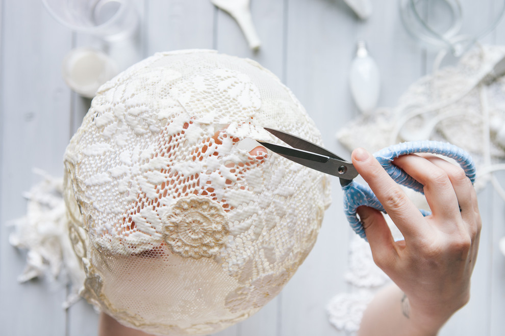 DIY: Как сделать кружевной абажур своими руками