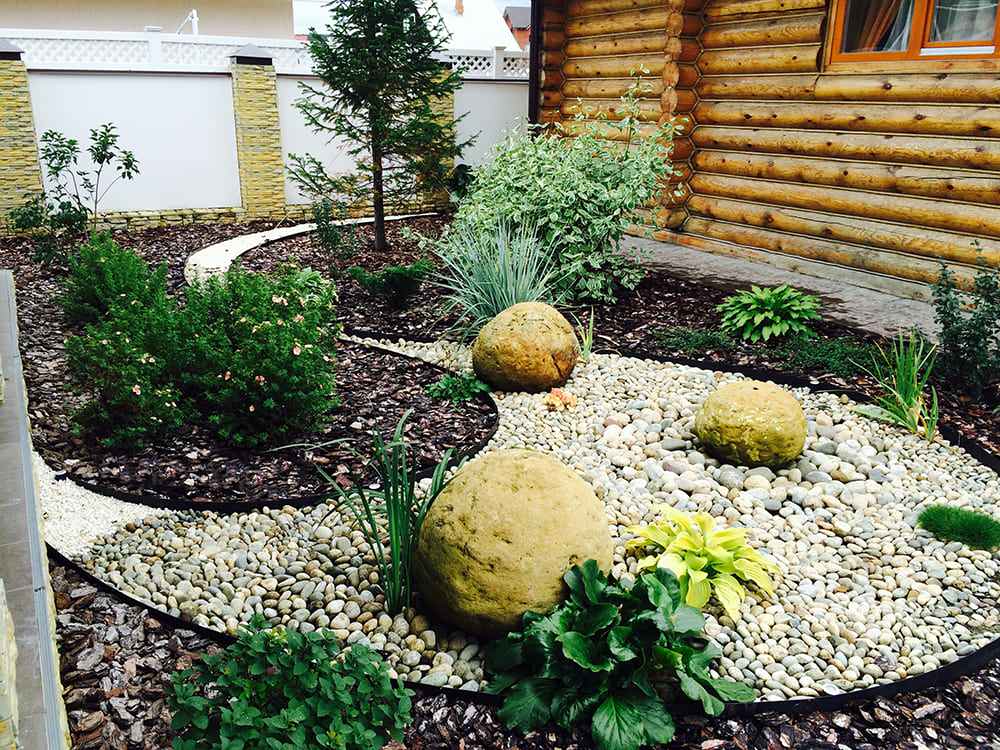 Мощение галькой