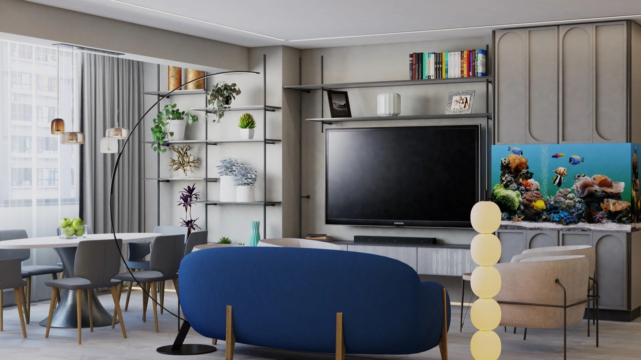 ЖК Центральный гостиная, прихожая 67 кв м