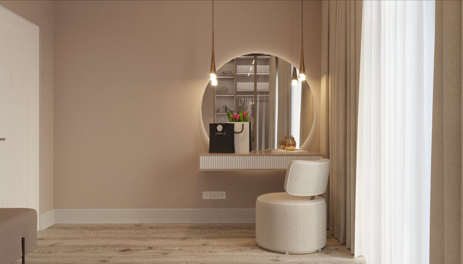 Дом для семьи. Гардероб.