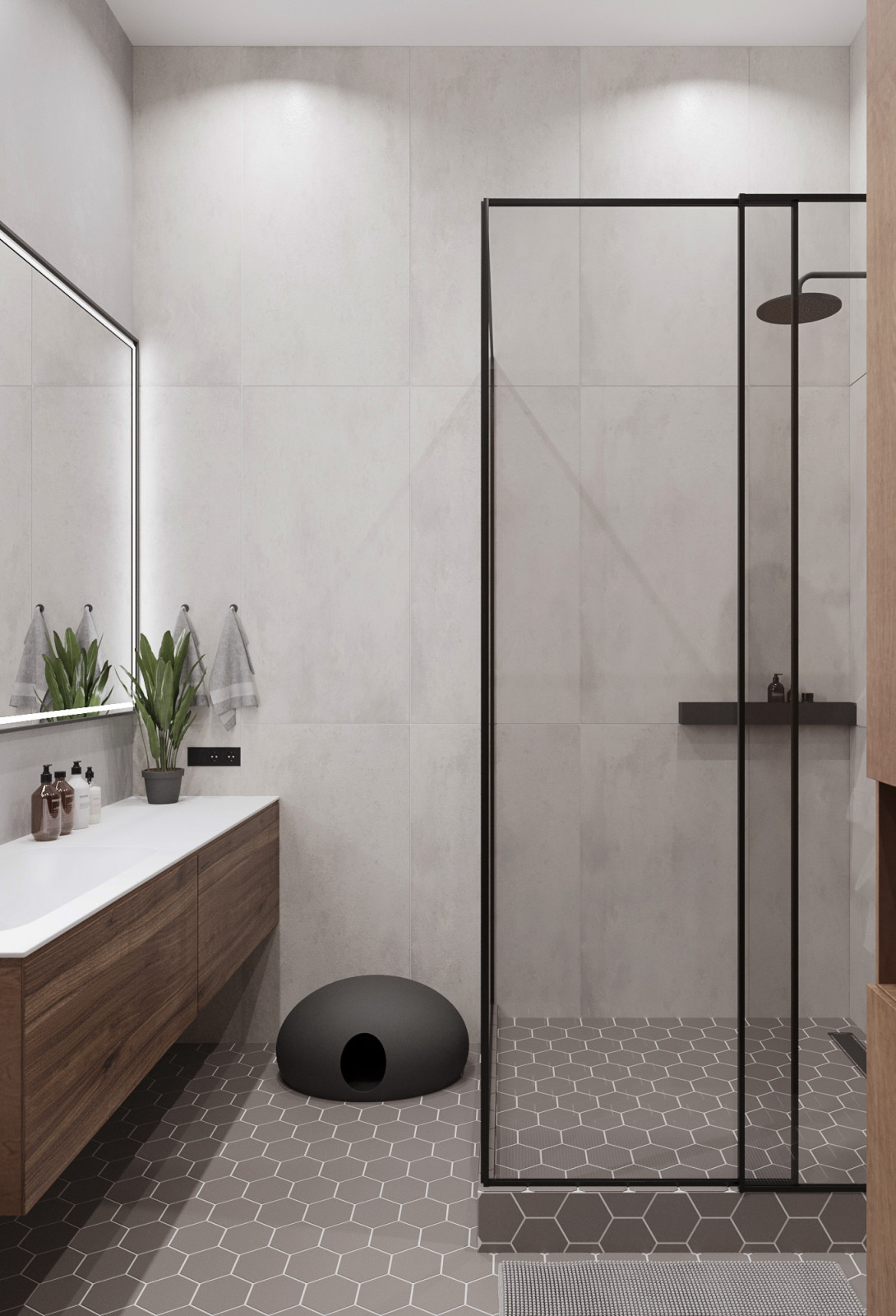 Серый минимализм в центре Петербурга