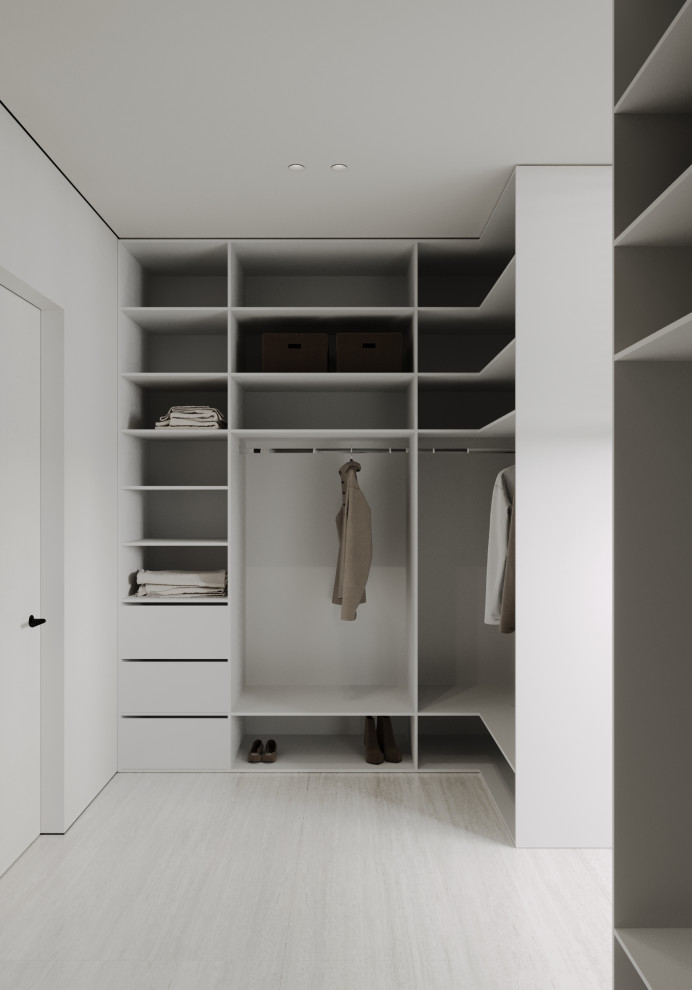 Гардеробная из проекта загородного дома The CUBE