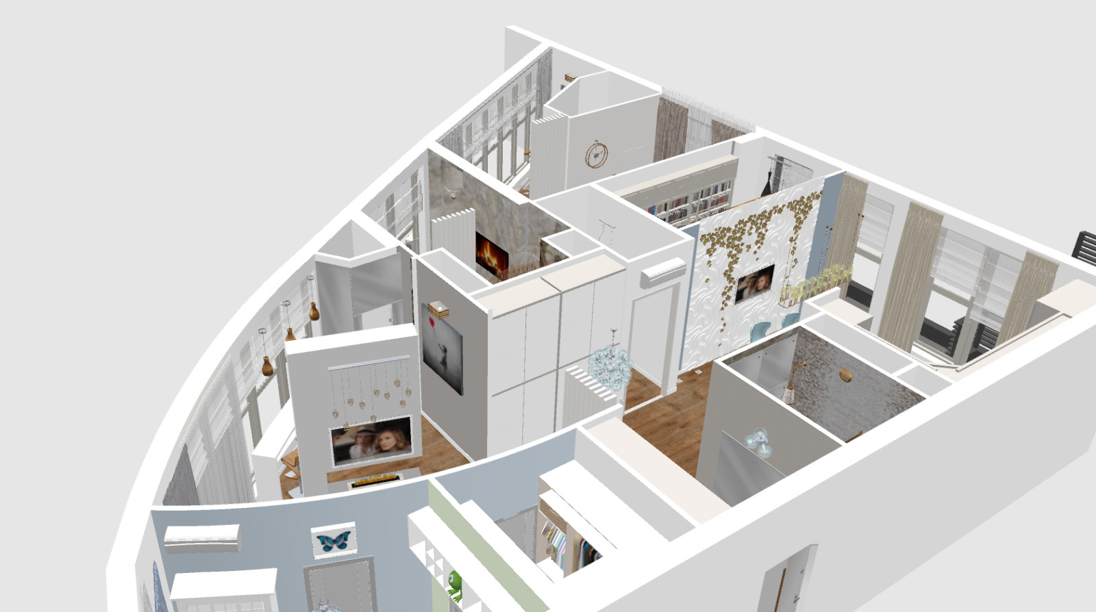 Новогорская Ривьера: квартира свободной планировки для супругов