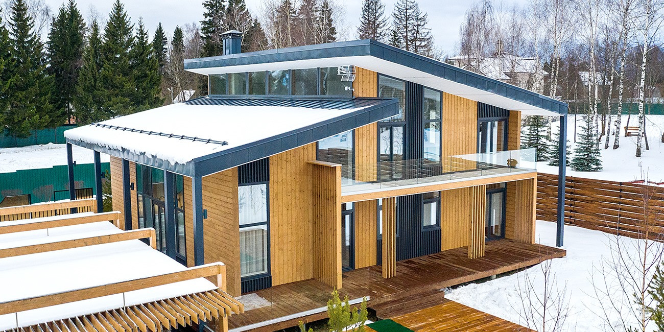 Загородные жилые коттеджи в стиле Шале