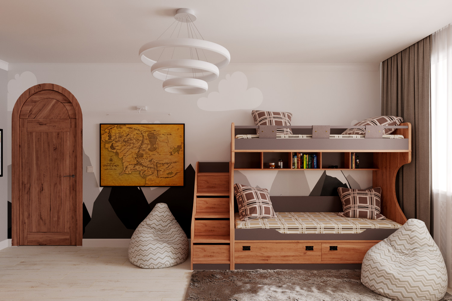 Дизайн-проект квартиры в стиле "эклектика"