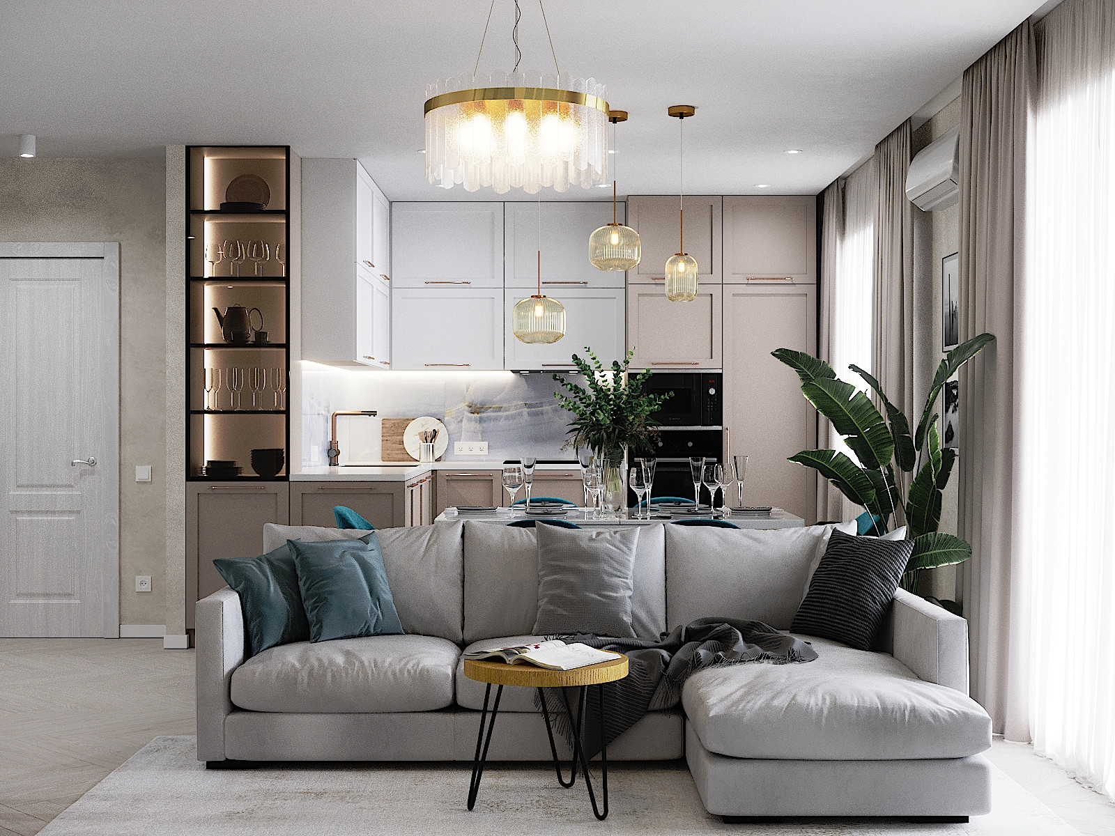 3х комнатная квартира для семьи с двумя детьми