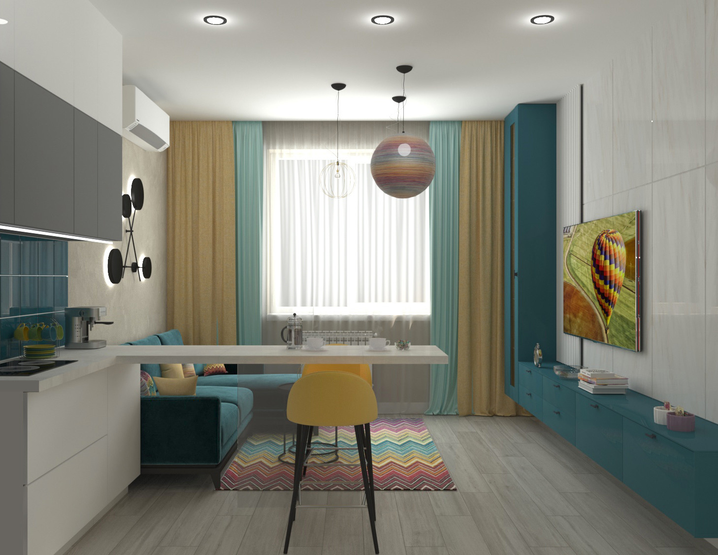 Квартира в стиле "Missoni"